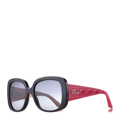 Christian Dior Resin Cannage Dior Lady 1 Sunglasses Pink Black 1 of 9