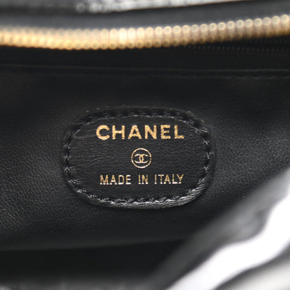 Chanel Patent Timeless CC Cosmetic Pouch Black 6 of 12