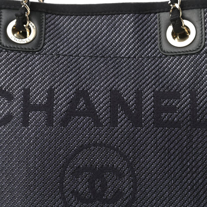 Chanel Mixed Fibers Calfskin Mini Deauville Tote Black 10 of 10