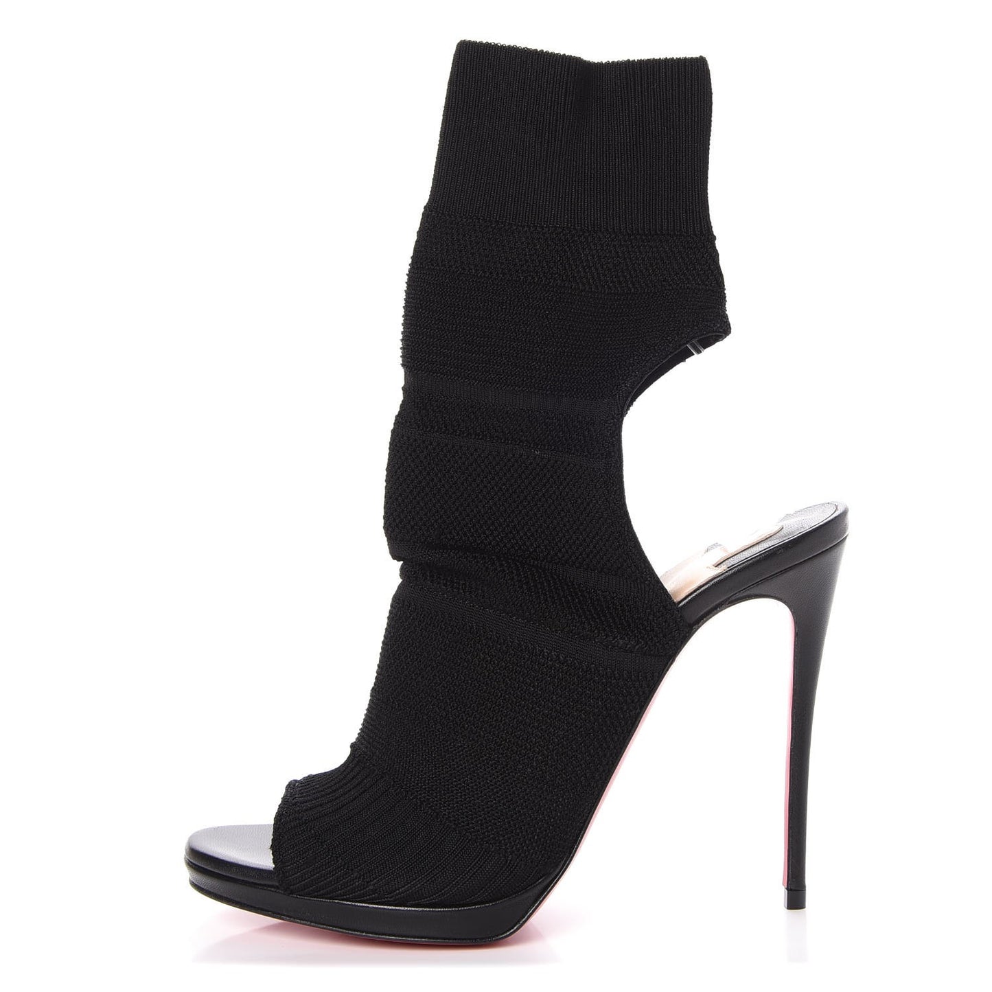 Maille Tricot Nappa Cheminene 120 Sock Ankle Boots 37.5 Black