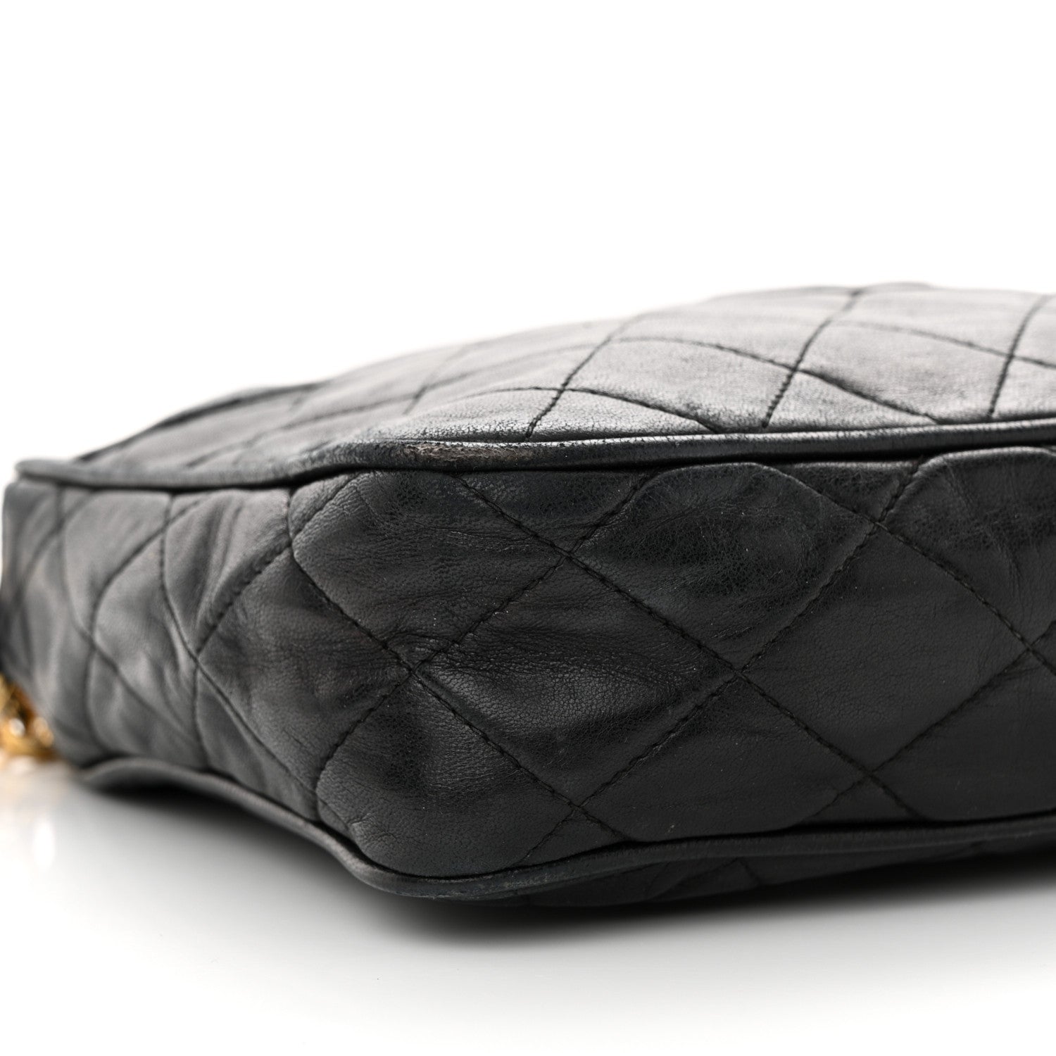 Chanel Lambskin Quilted Tassel Camera Case Black 10 of 16