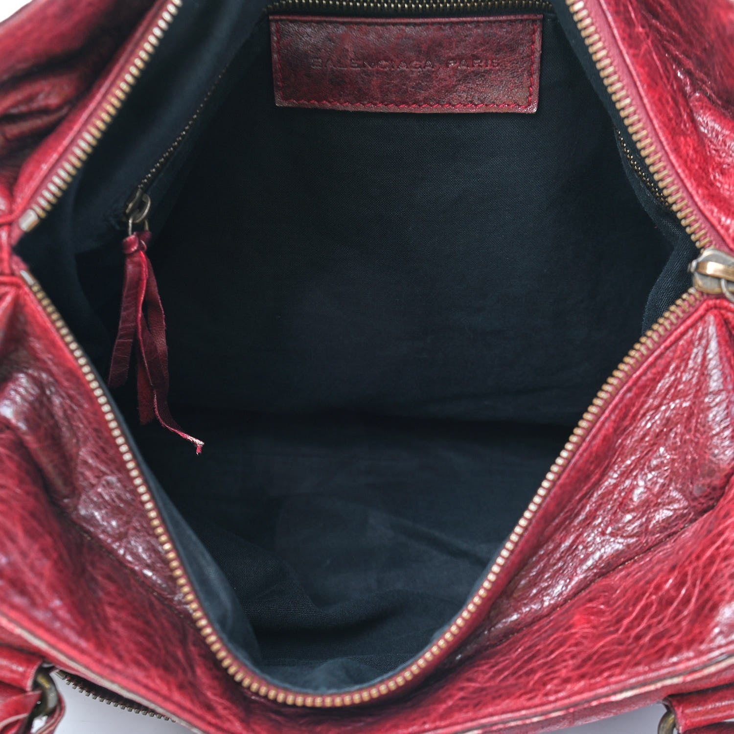 Balenciaga Chevre Classic Hardware Purse Rouge Vif 4 of 19