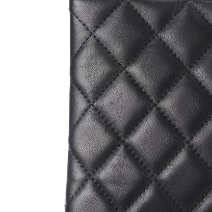 Chanel Lambskin Quilted Medium Cosmetic Case Black 8 of 9