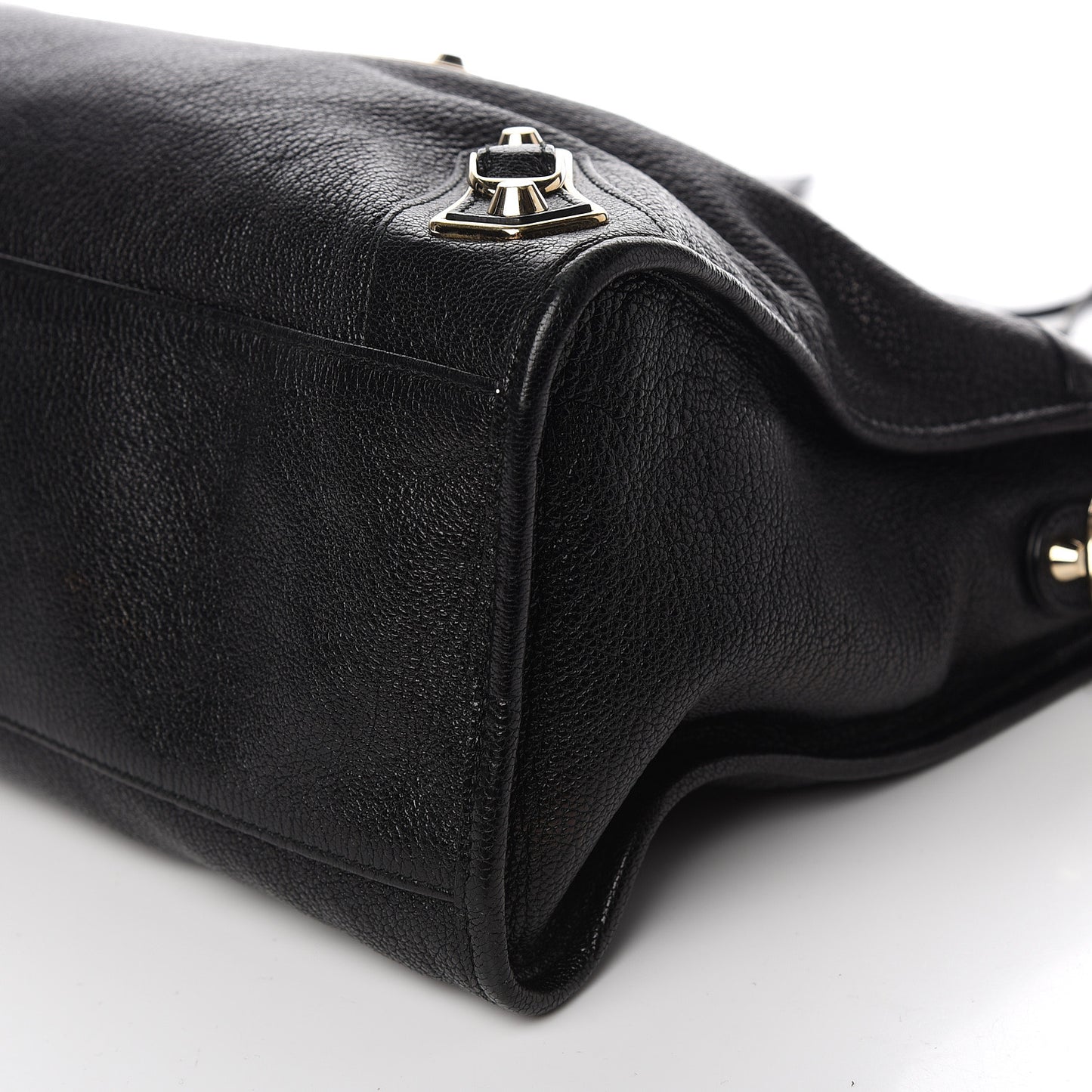 Chevre Gold Metallic Edge Hardware City Black