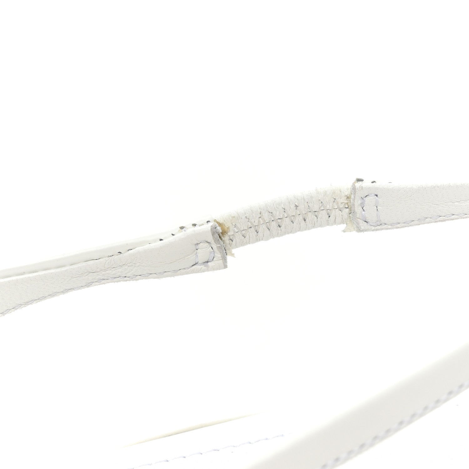 Prada Spazzolato Triangle Logo Pointed Toe Slingback Flats 37 White 10 of 12