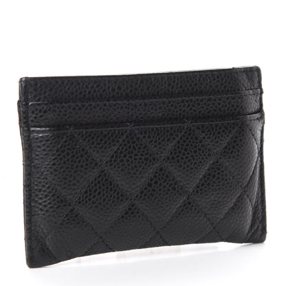 Chanel Caviar Quilted Boy Card Holder Black 3 of 9