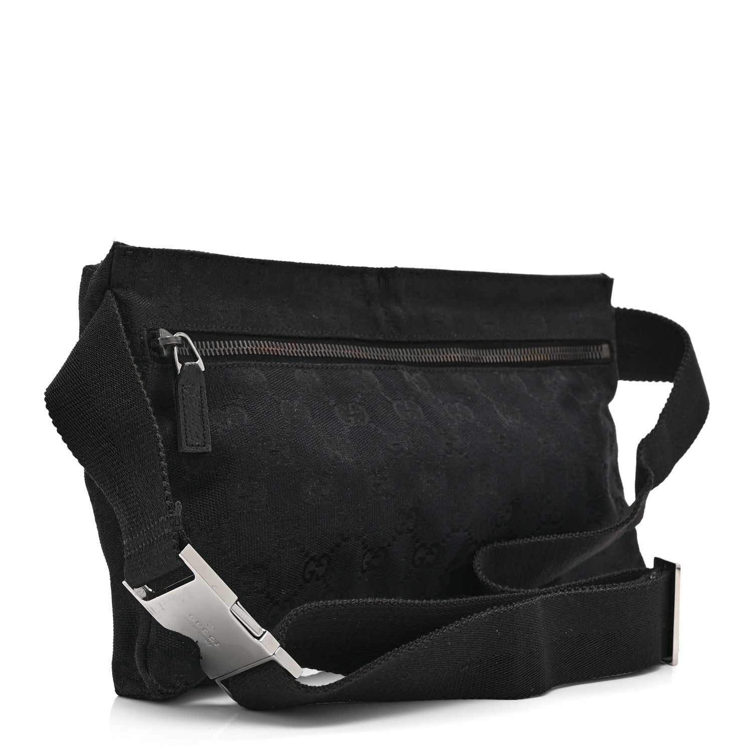 Gucci GG Monogram Double Pocket Belt Bag Black 3 of 10