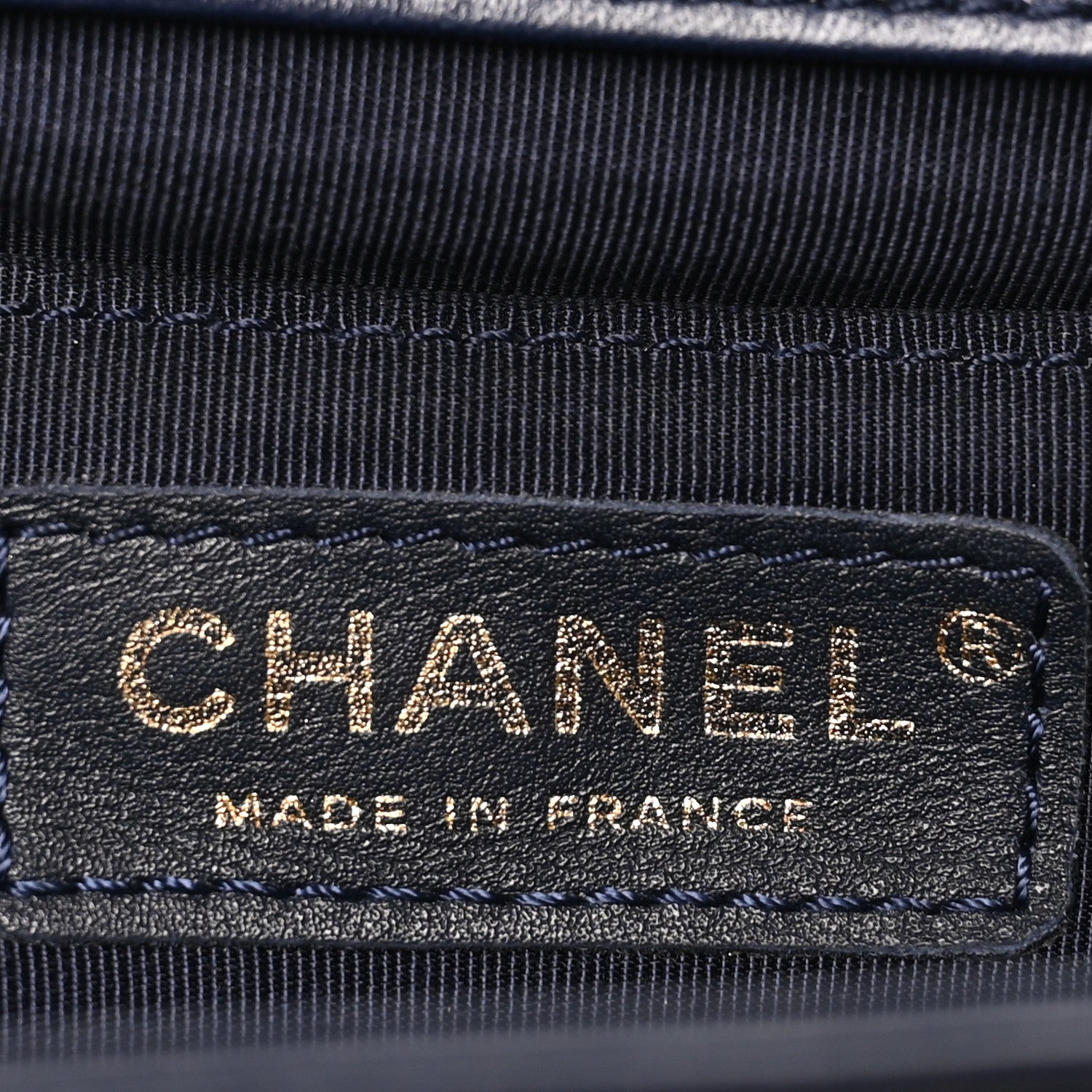 Chanel Lambskin Quilted Medium Boy Flap  Dark Navy 7 of 10