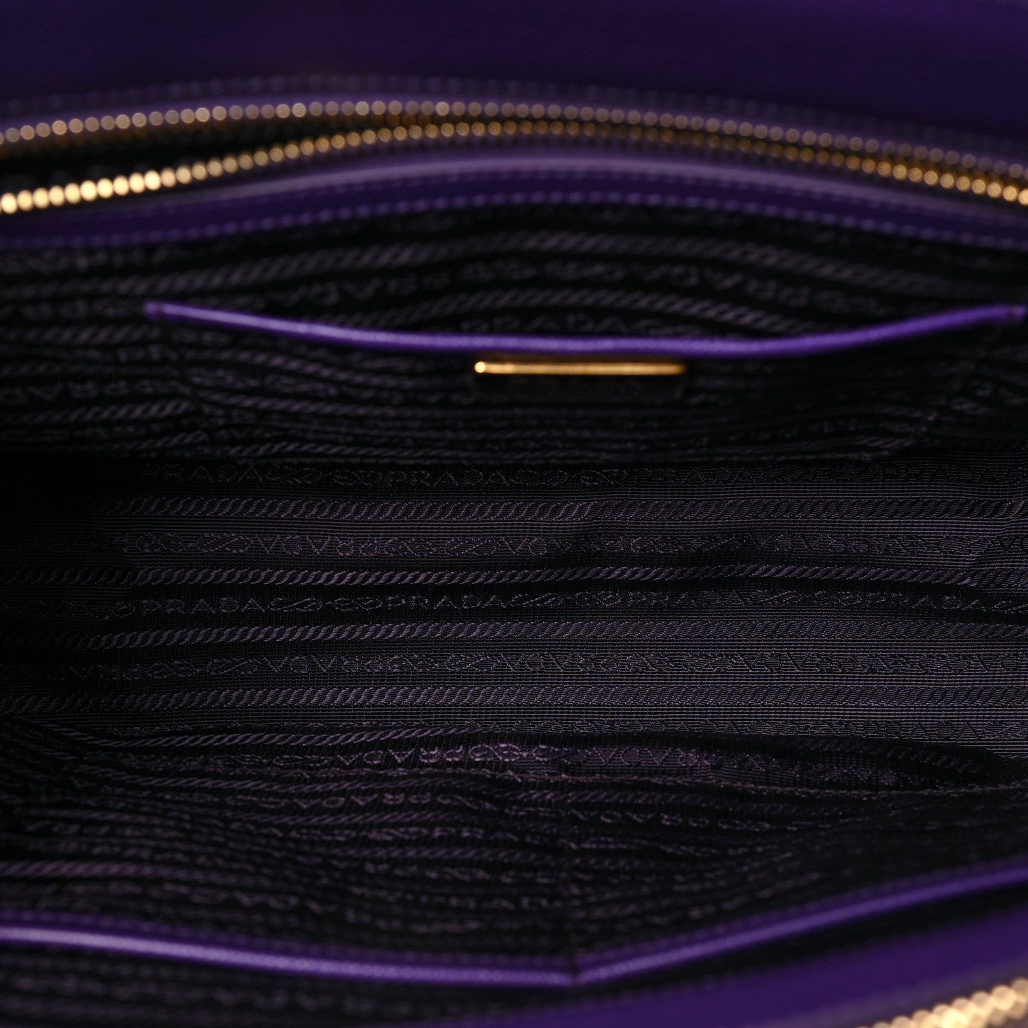 Prada Saffiano Medium Galleria Double Zip Tote Viola 5 of 8
