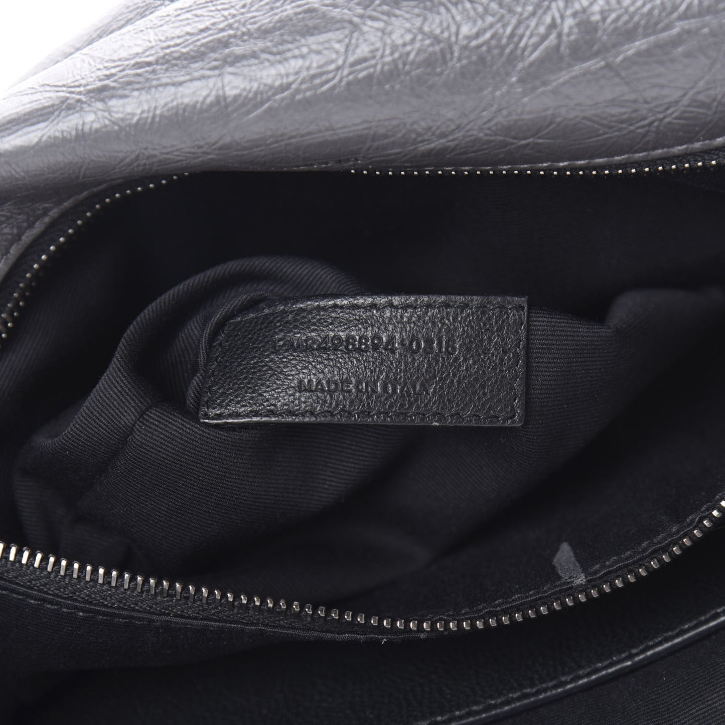 Crinkled Calfskin Matelasse Monogram Medium Niki Chain Satchel Storm