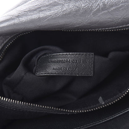 Saint Laurent Crinkled Calfskin Matelasse Monogram Medium Niki Chain Satchel Storm 7 of 12