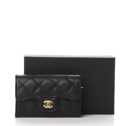 Chanel Caviar Quilted Flap Card Holder Black 9 of 9