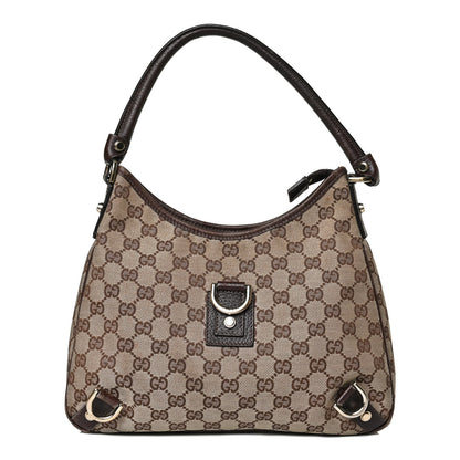 Gucci Monogram Medium Abbey D Ring Hobo Brown 1 of 17