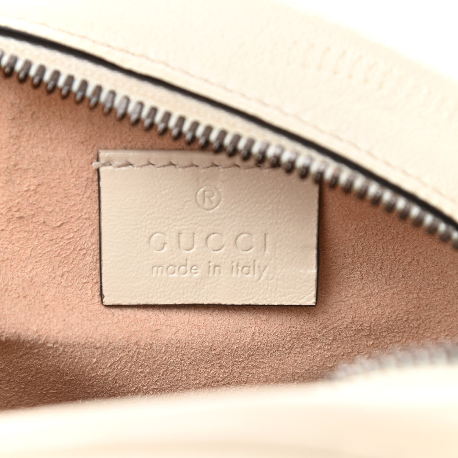 Gucci Calfskin Matelasse Mini GG Marmont Round Shoulder Bag White 6 of 12