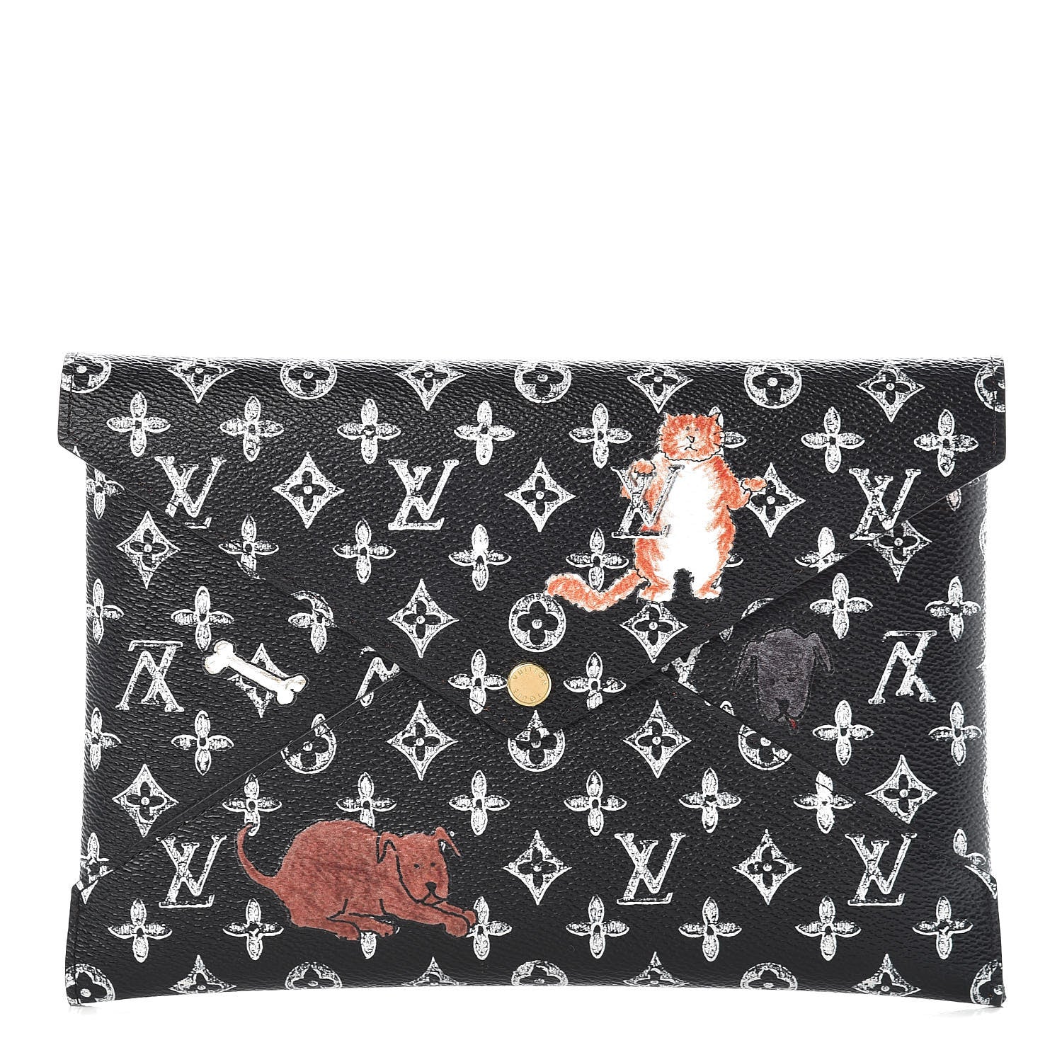 Louis Vuitton Catogram Large Kirigami Pochette Black 1 of 6