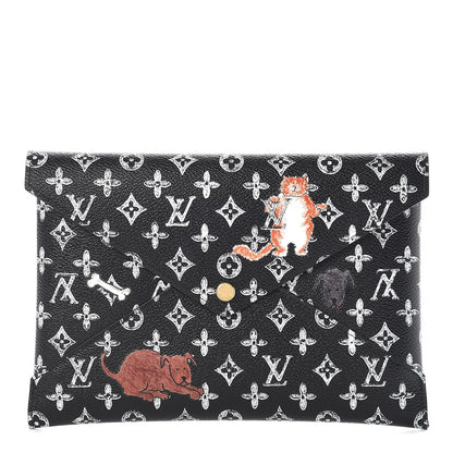 Louis Vuitton Catogram Large Kirigami Pochette Black 1 of 6