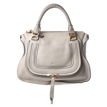 Chloe Calfskin Large Marcie Satchel Dove 1 of 13