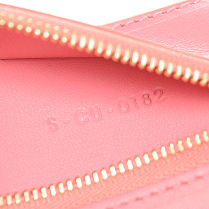 Celine Lambskin Horizontal Bi-Color Cabas Pink Rust 7 of 12