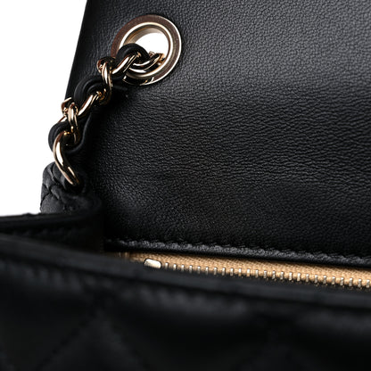 Chanel Lambskin Quilted Enamel Mini Pearl Crush Flap Black 10 of 10
