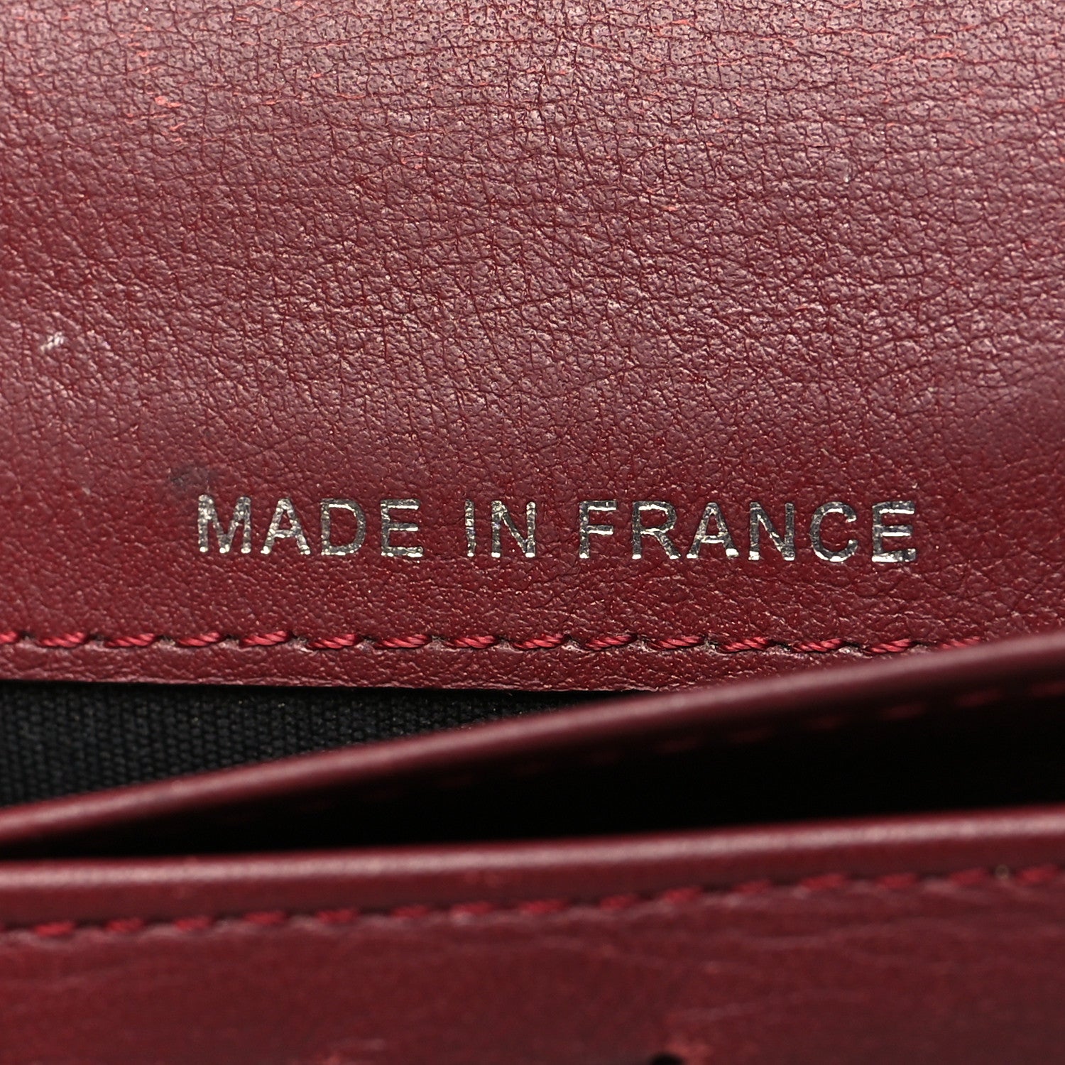 Chanel Caviar Timeless CC Yen Wallet Burgundy 7 of 15