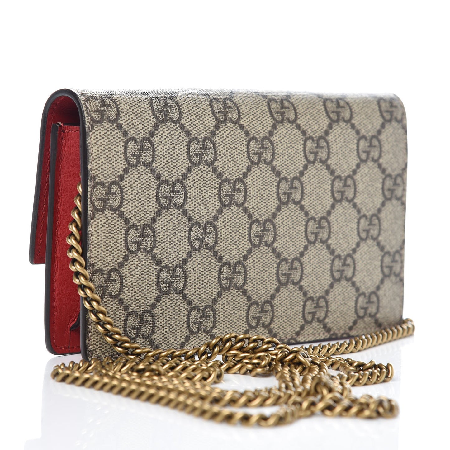 GG Supreme Monogram Mini Cherry Chain Bag