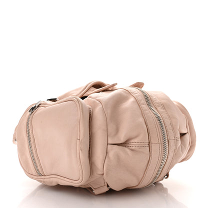 Alexander Wang Lambskin Marti Backpack Bag Washed Pink Rhodium Hardware 4 of 9