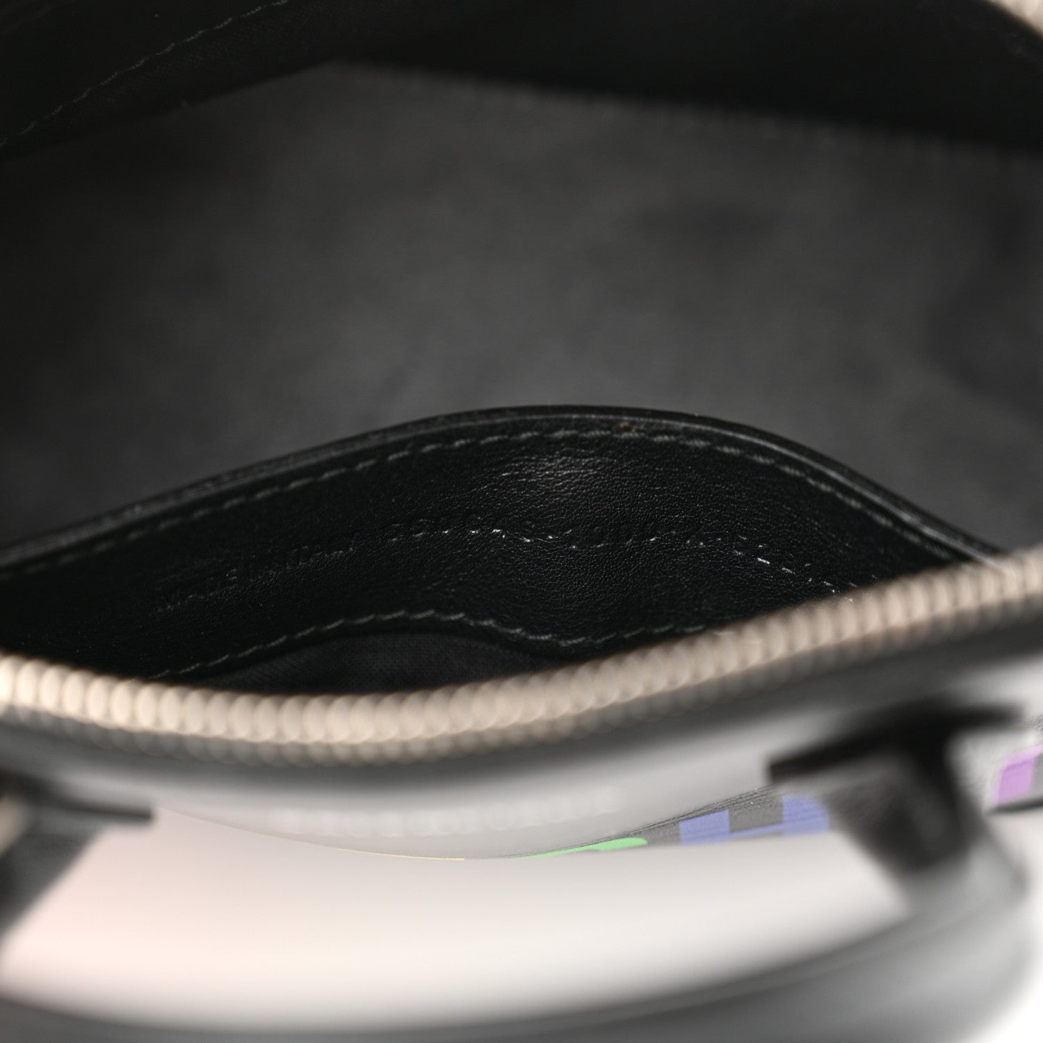 Balenciaga Calfskin I Love Techno XXS Ville Top Handle Bag Black Multicolor 7 of 16