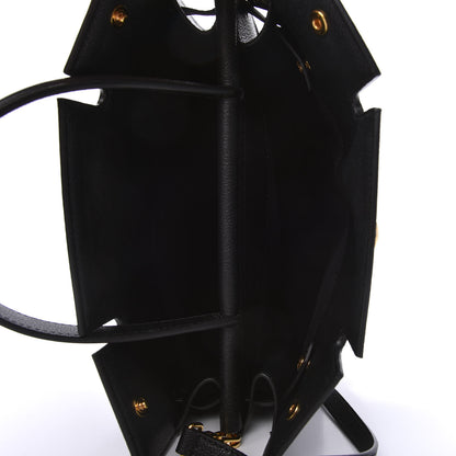 Burberry Grainy Calfskin Small Title Bag Black 5 of 10