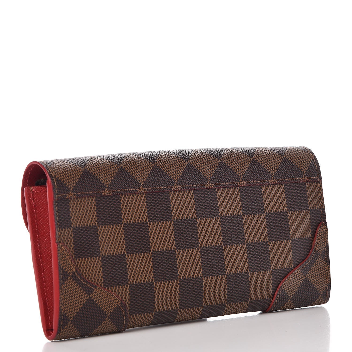 Louis Vuitton Damier Ebene Caissa Wallet Cherry 3 of 7
