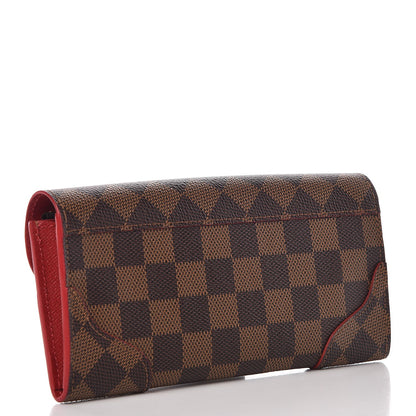 Louis Vuitton Damier Ebene Caissa Wallet Cherry 3 of 7