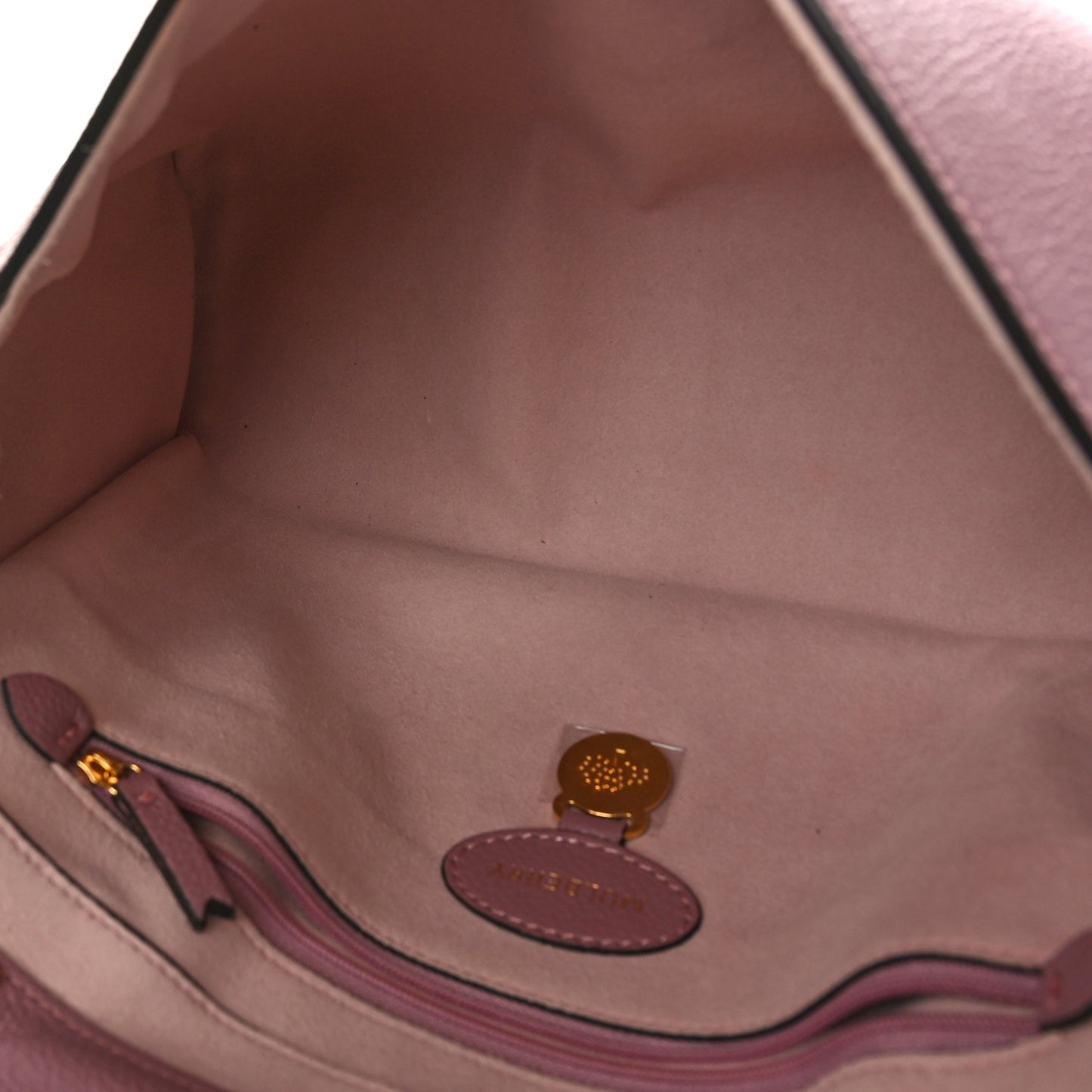 Calfskin Goat Medium Lily Flap Dark Blush