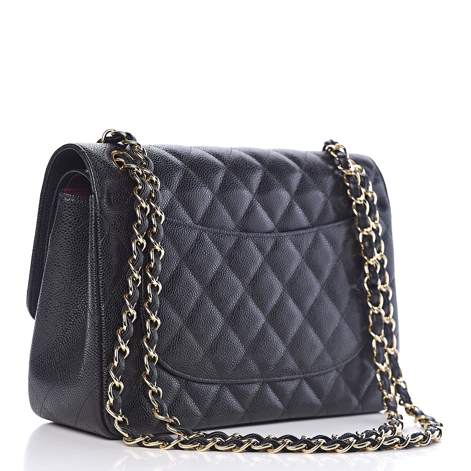 Chanel Caviar Quilted Jumbo Double Flap Black 3 of 10
