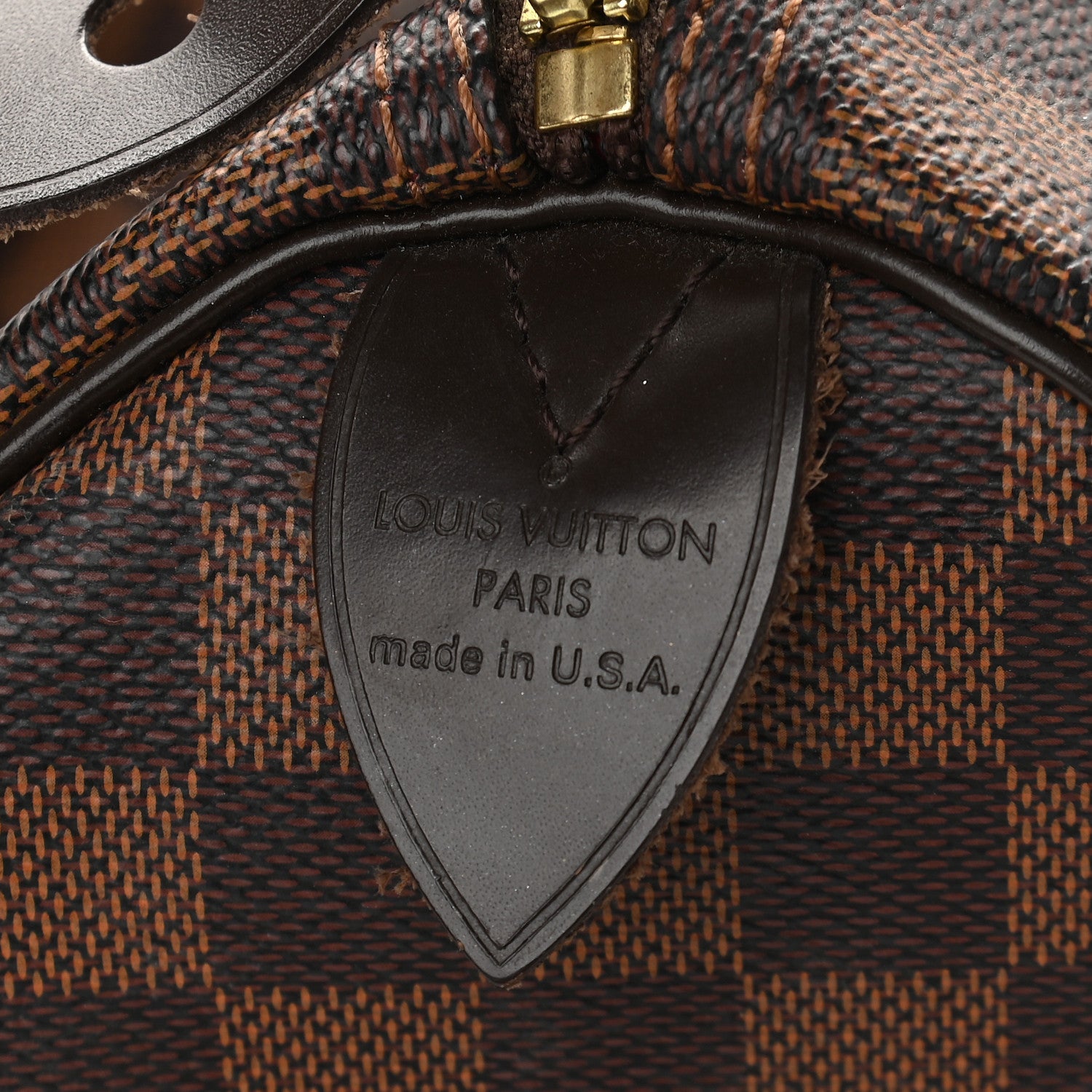 Louis Vuitton Damier Ebene Speedy 35 6 of 9