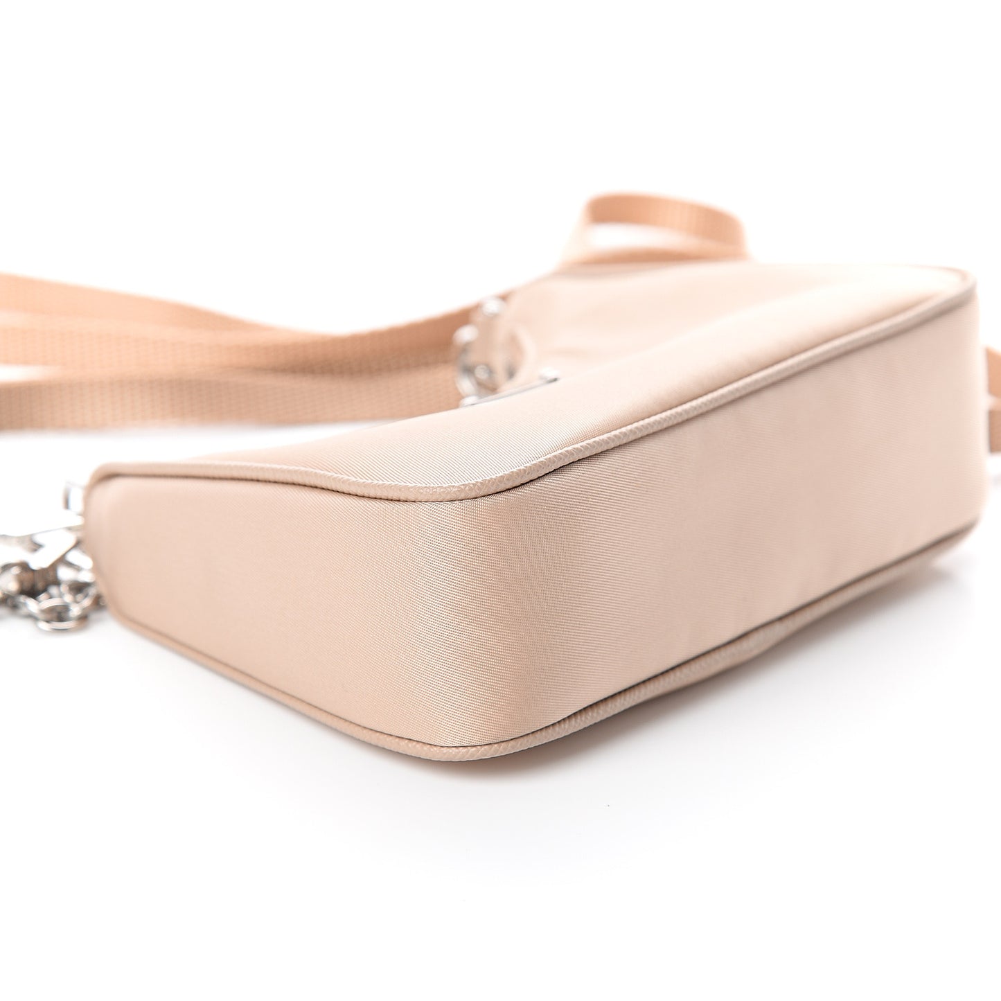Tessuto Nylon Saffiano Mini Re-Edition 2000 Shoulder Bag Cammeo