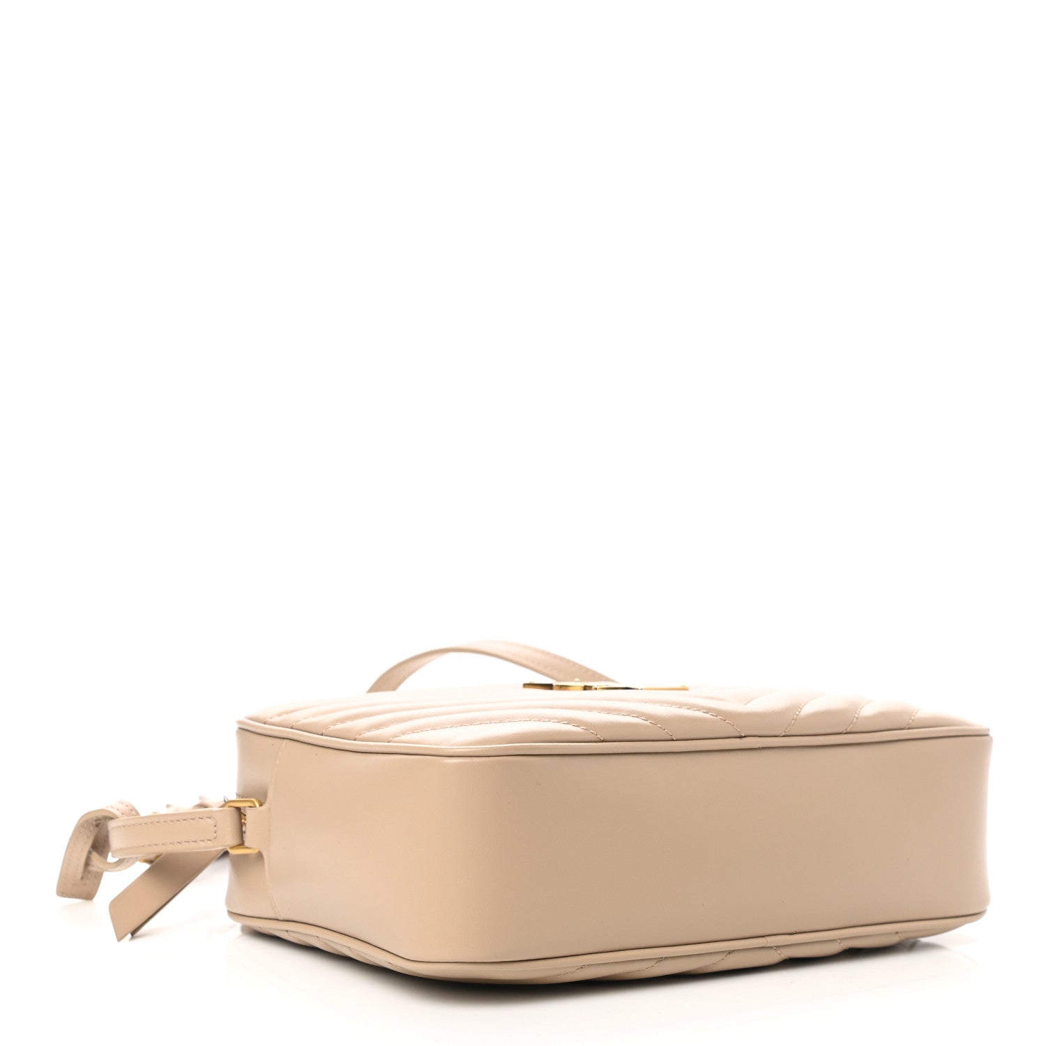 Saint Laurent Calfskin Matelasse Monogram Lou Camera Bag Dark Beige 4 of 10