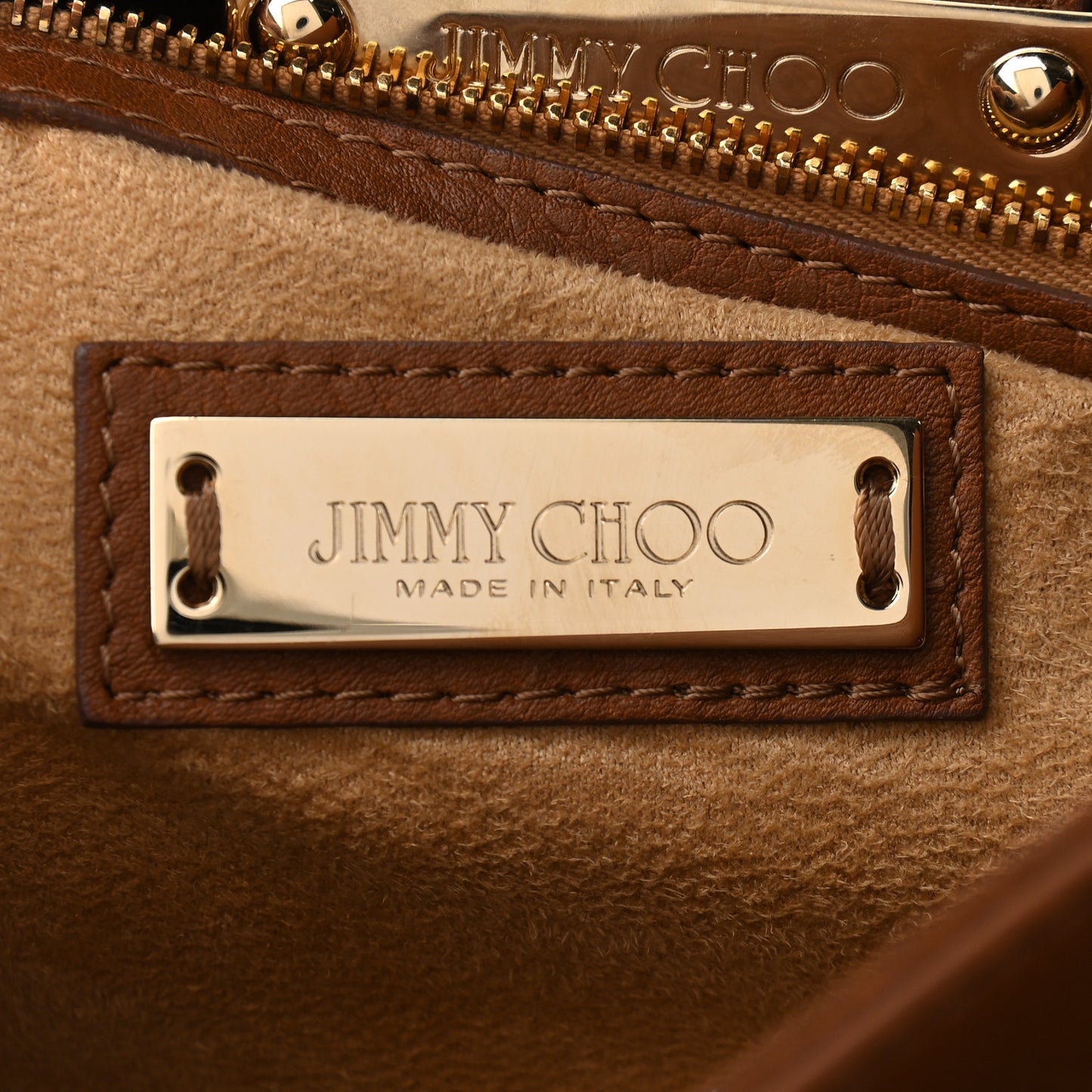 Grainy Calfskin Large Rosalie Satchel Brown