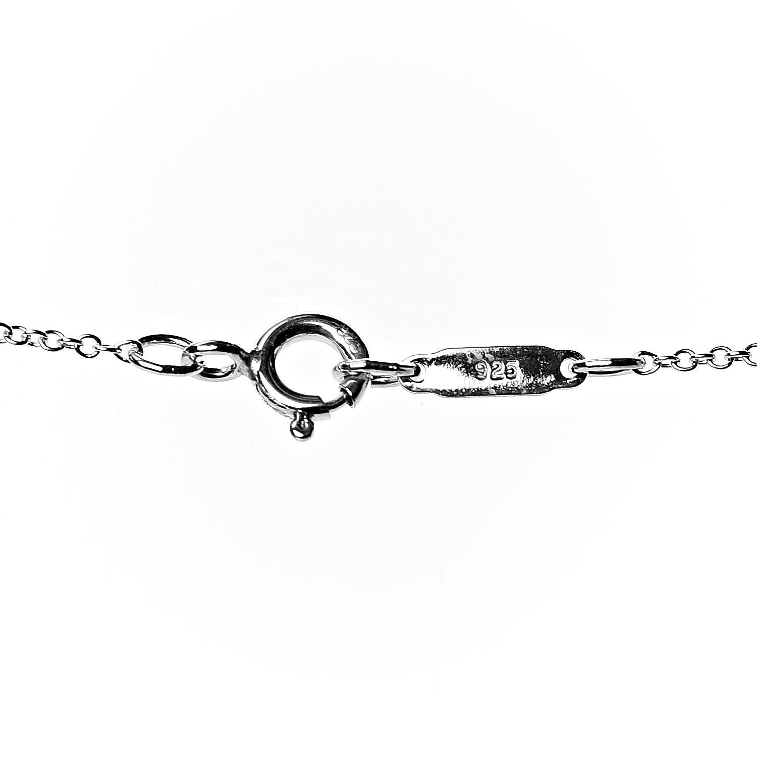 Tiffany Sterling Silver 1837 Interlocking Circles Pendant Necklace 6 of 7