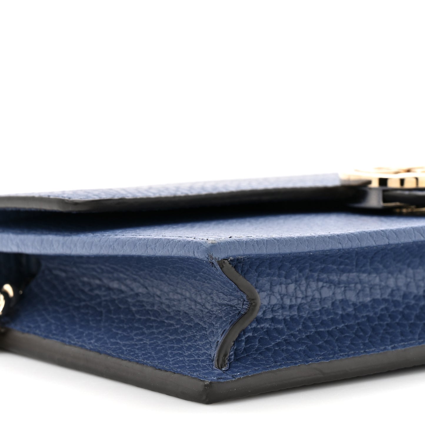 Dollar Calfskin Interlocking G Chain Wallet Caspian