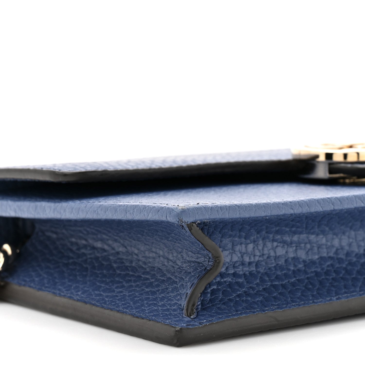 Gucci Dollar Calfskin Interlocking G Chain Wallet Caspian 10 of 12