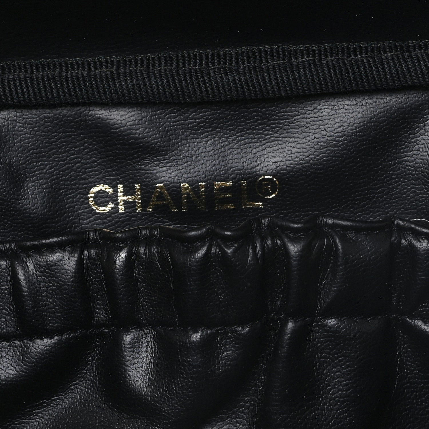 Chanel Lambskin Vanity Cosmetic Bag Black 6 of 8
