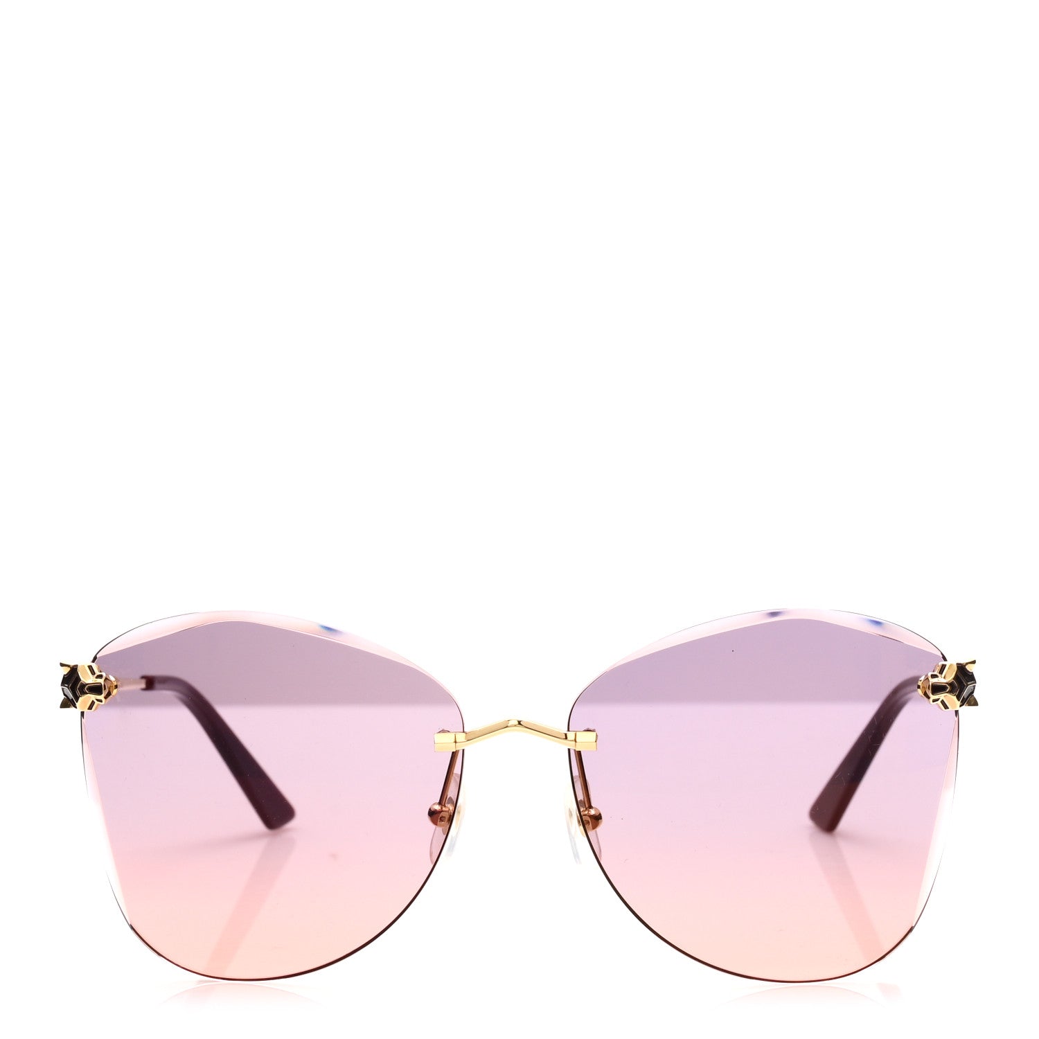 Cartier Panthere De Cartier Butterfly Sunglasses CT0398S Gold Pink 2 of 7