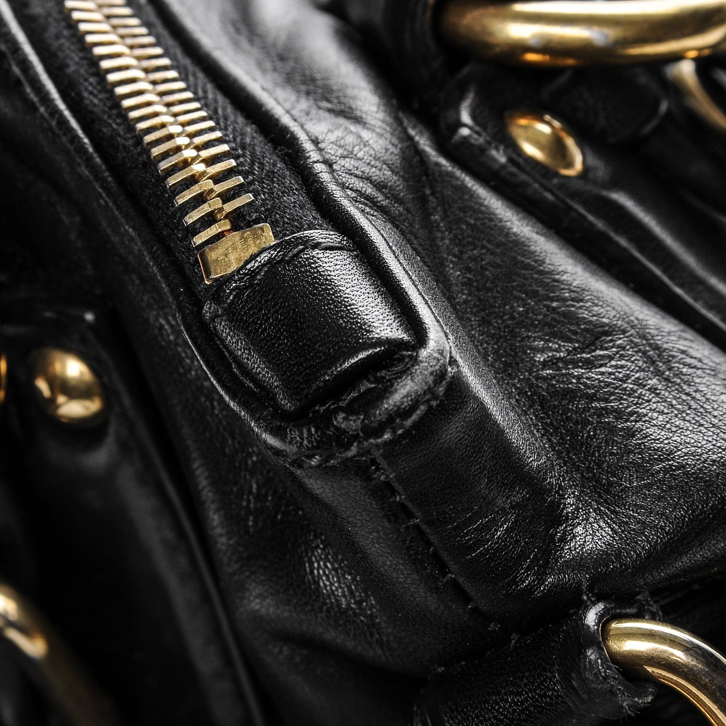 Soft Calf Shoulder Bag Nero Black