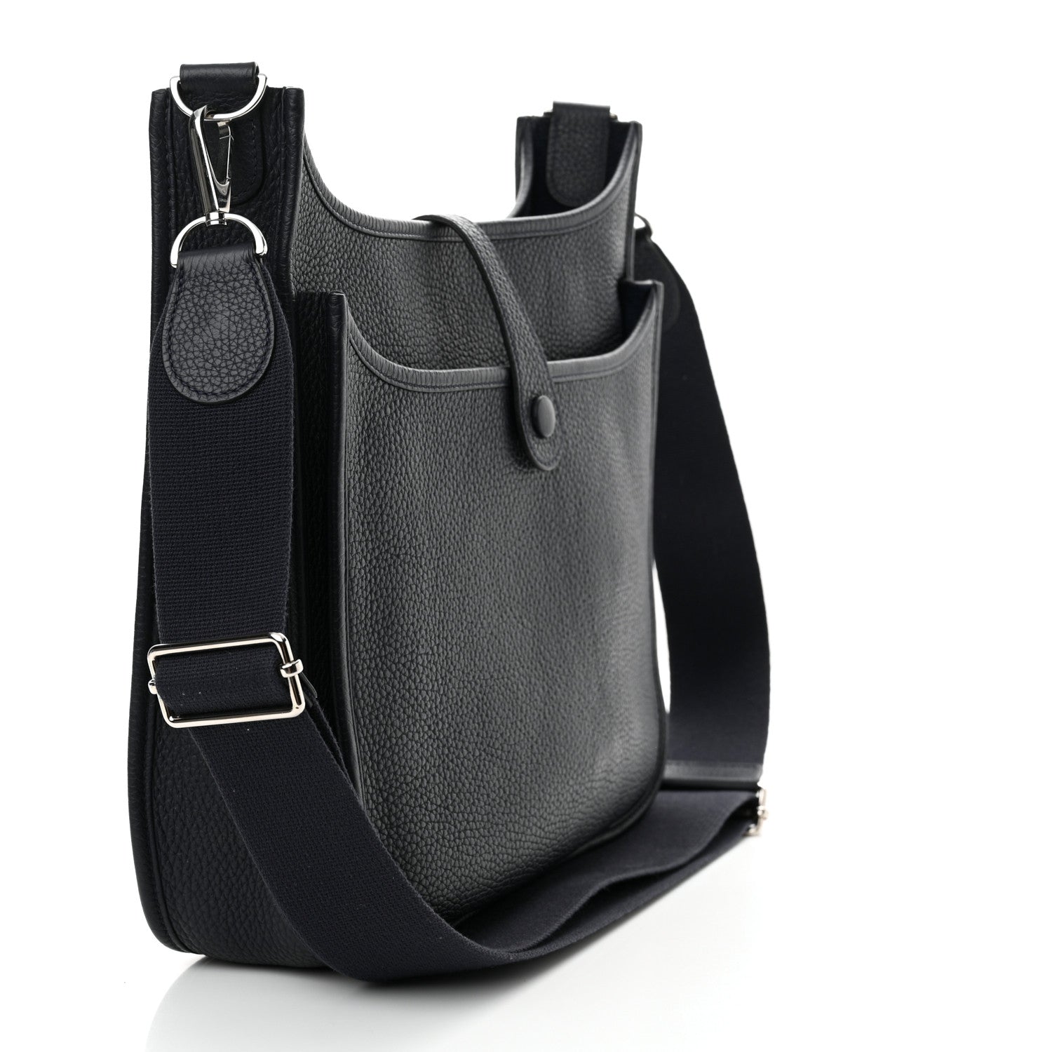 Hermes Taurillon Clemence Evelyne III PM Bleu Nuit 3 of 11