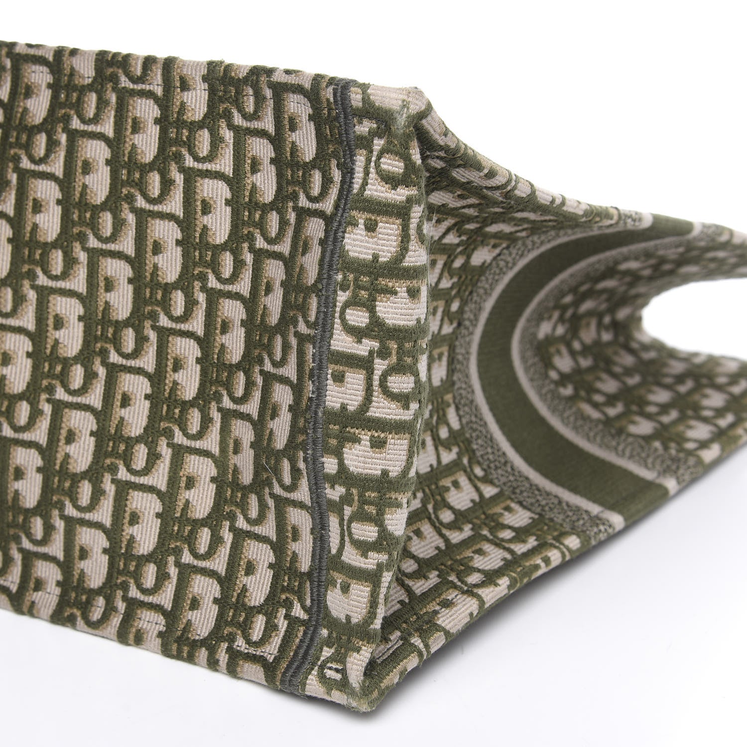 Christian Dior Oblique Book Tote Green Multicolor 12 of 13