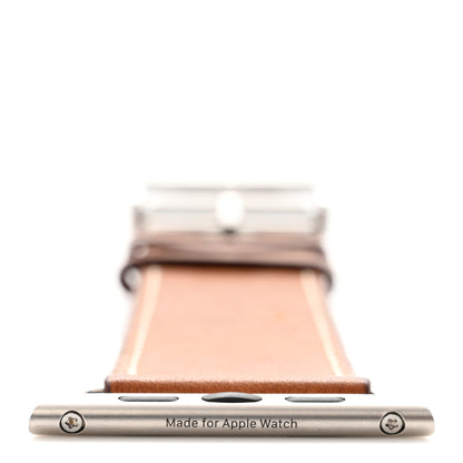 Hermes Barenia 42mm Apple Watch Single Tour Band Fauve 7 of 7