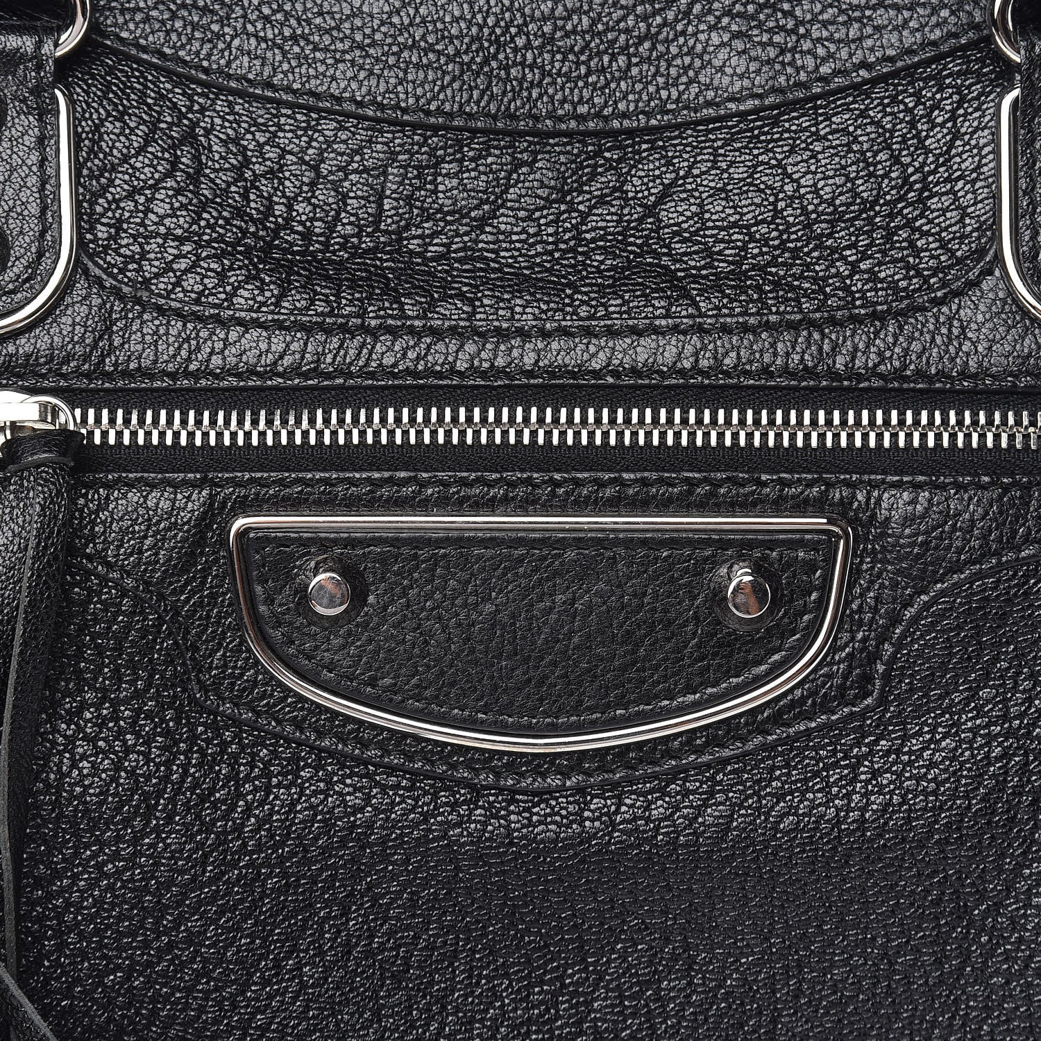 Balenciaga Chevre Silver Metallic Edge Hardware Velo Black 11 of 11