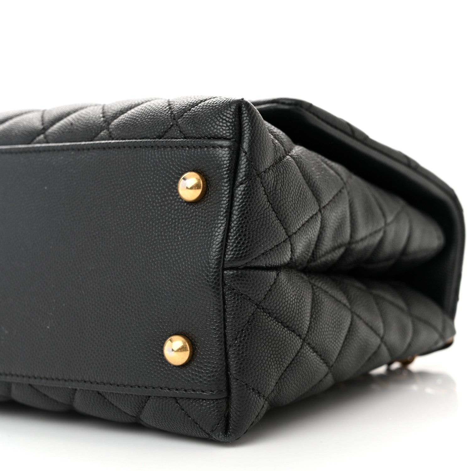 Chanel Caviar Quilted Small Coco Handle Flap Black 10 of 11