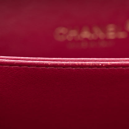 Chanel Caviar Quilted Small CC Filigree Vanity Case Burgundy 12 of 14