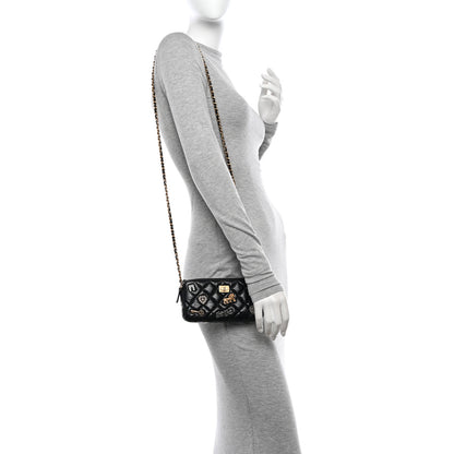 Chanel Aged Calfskin Lucky Charms 2.55 Reissue Small Clutch With Chain Black 2 of 15