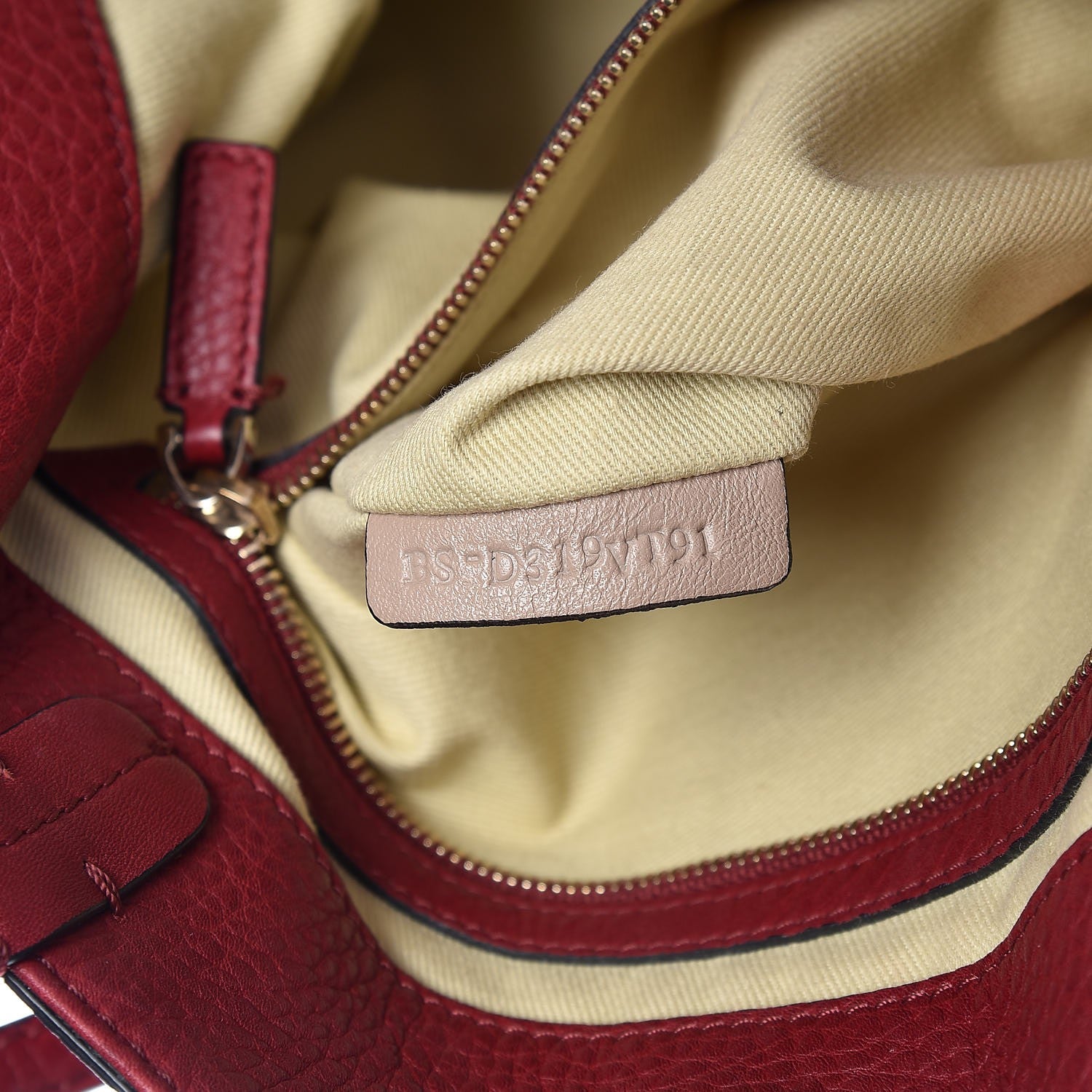 Valentino Garavani Grained Calfskin Va Va Voom Tote Dark Red 9 of 13
